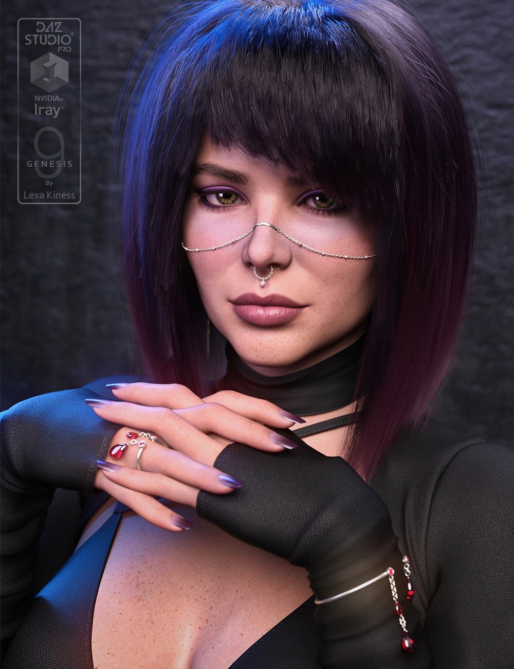 Celine HD for Genesis 9 by: Lexa Kiness, 3D Models by Daz 3D