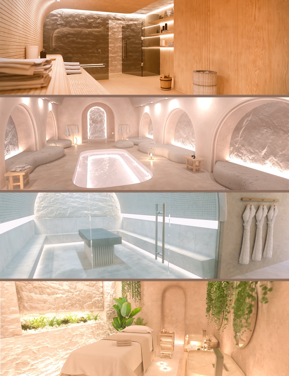Polish Sauna Scene Bundle by: Polish, 3D Models by Daz 3D