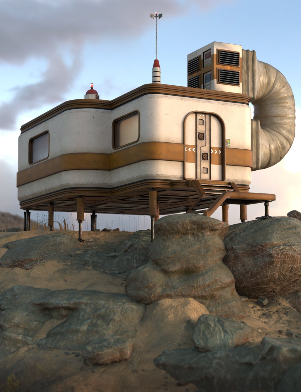 AER Hostile Environment Sci Fi Habitat by: E-Arkham, 3D Models by Daz 3D