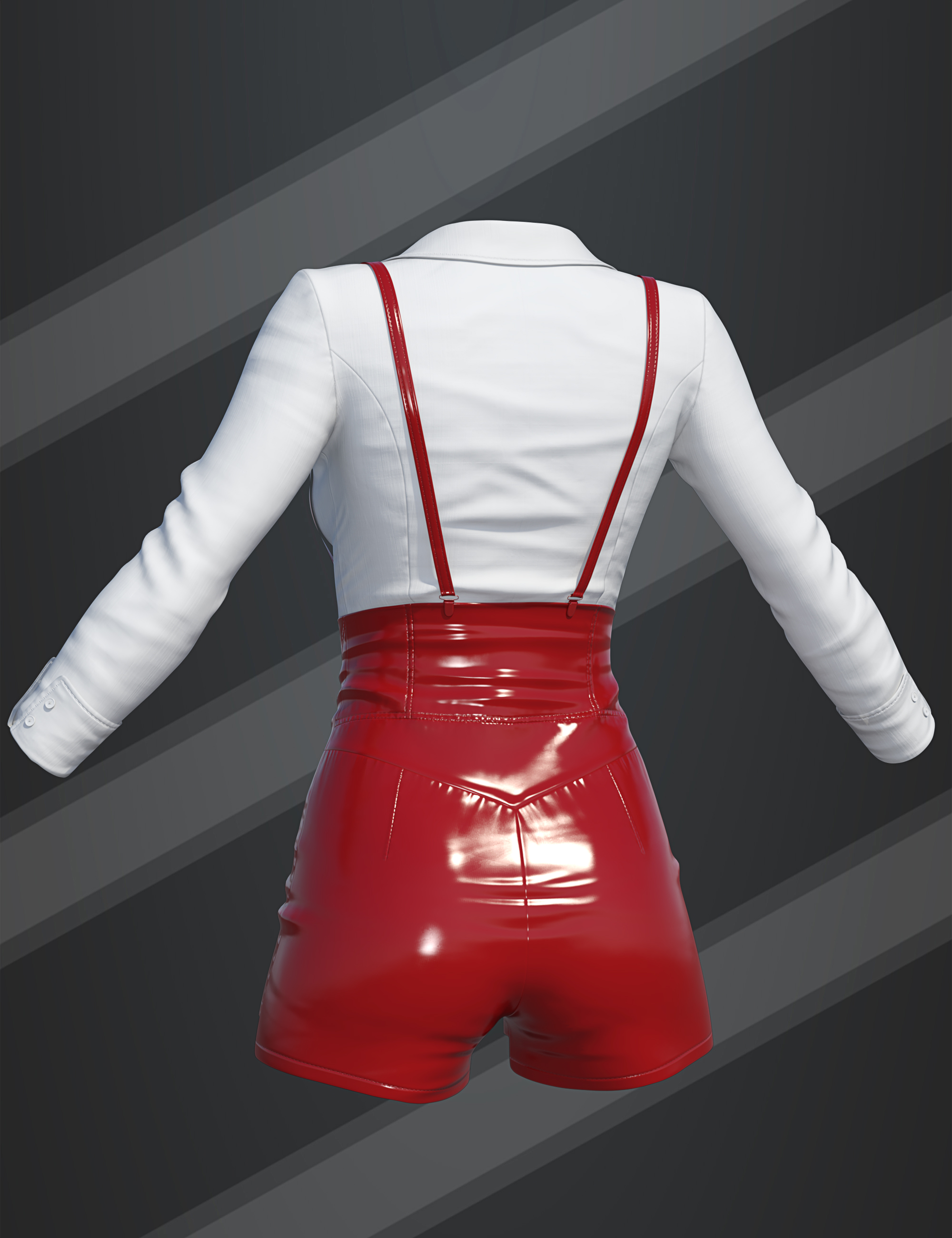 dForce SU Overalls for Genesis 9, 8.1, and 8 Female
