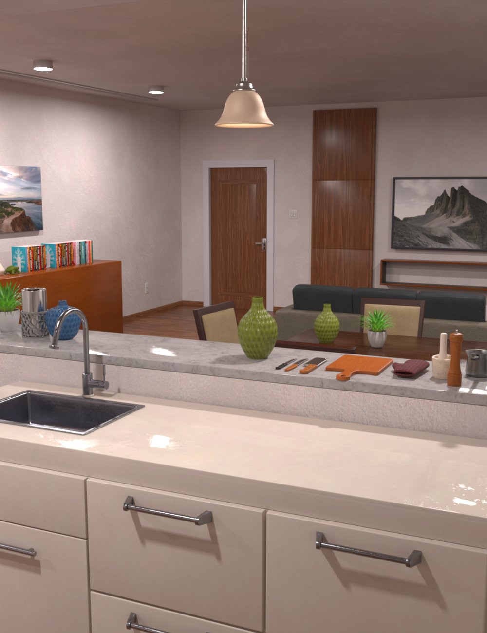FG Starter Apartment by: IronmanFugazi1968, 3D Models by Daz 3D