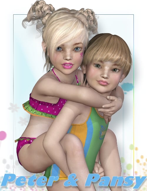 K4 Peter and Pansy by: goldtassel, 3D Models by Daz 3D