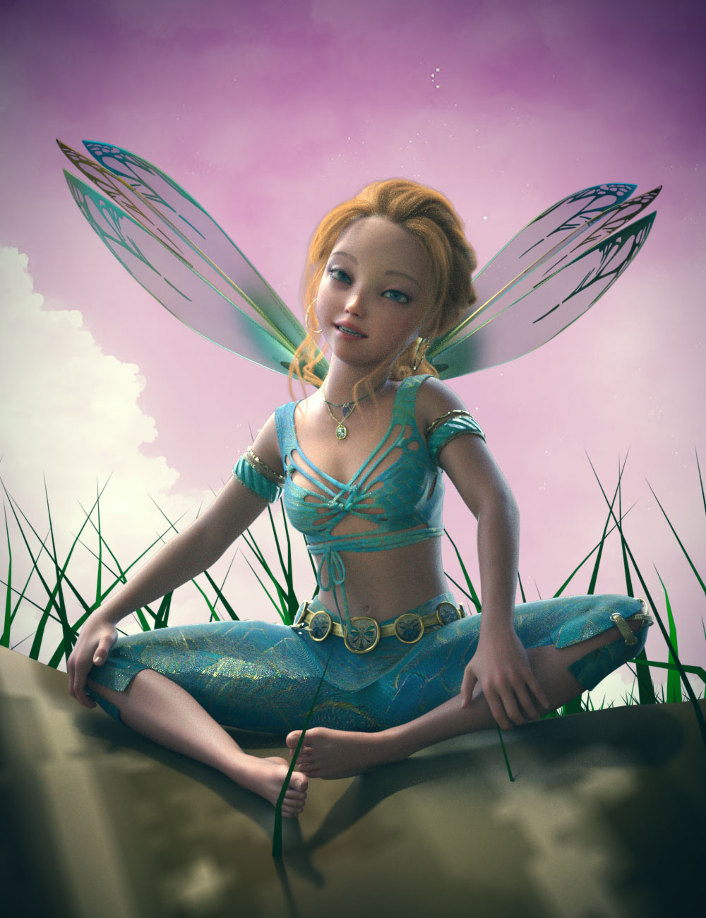 GNBD Fairy Tree House 2 Cameras and Poses for Pixie 9 by: Giko, 3D Models by Daz 3D