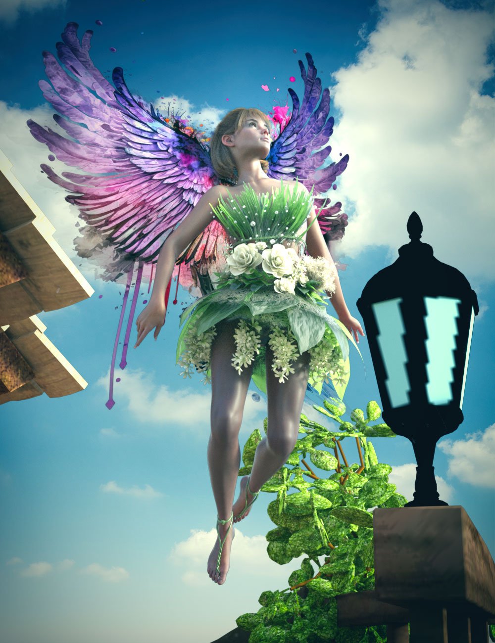 GNBD Fairy Tree House 2 Cameras and Poses for Pixie 9