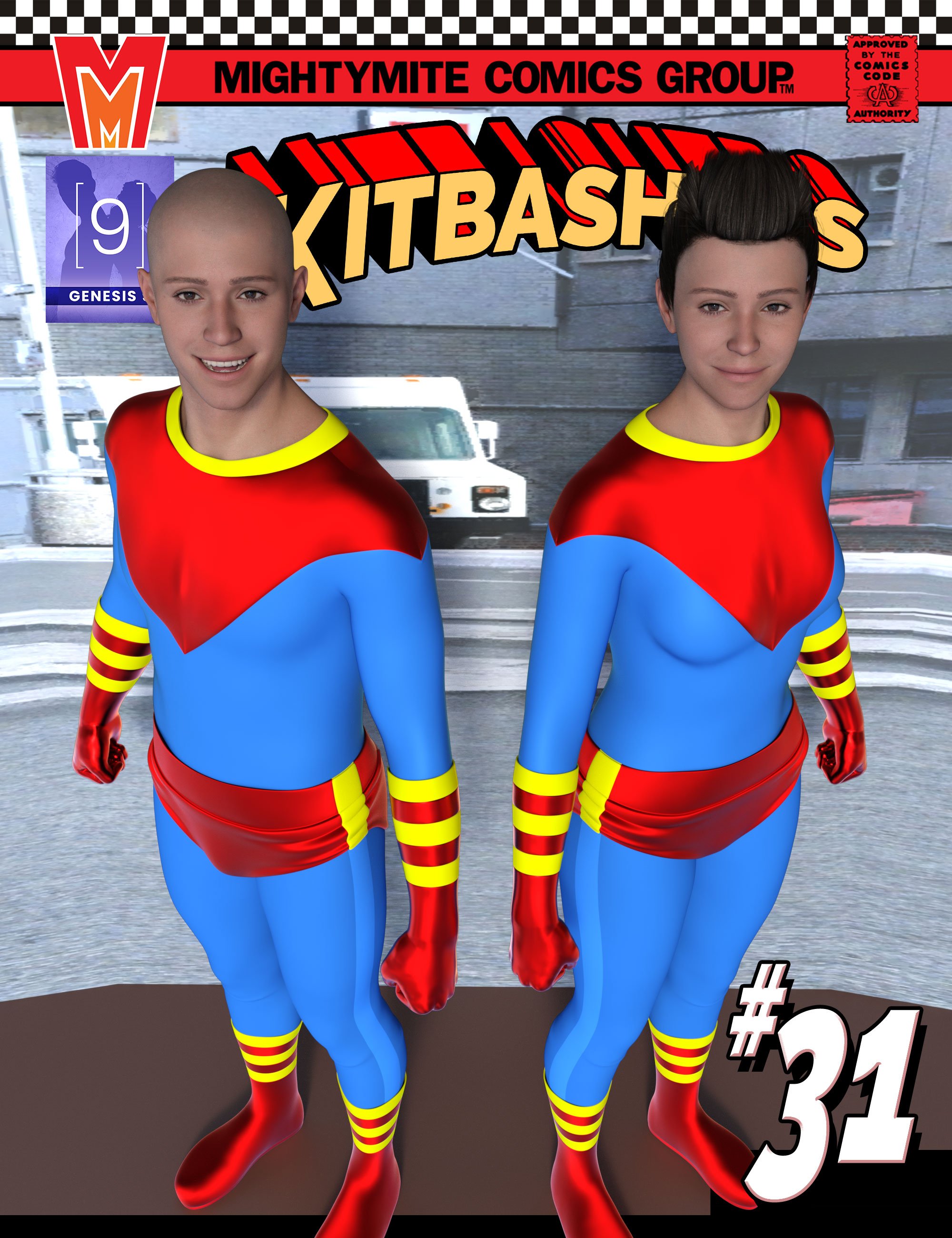 Kitbashers 031 MMGenesis 9 by: MightyMite, 3D Models by Daz 3D