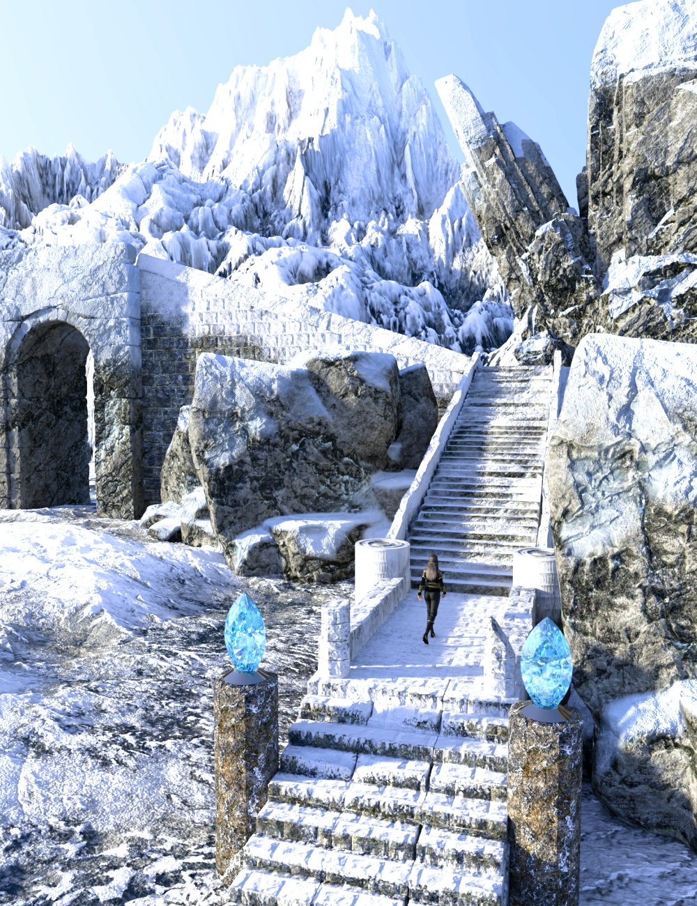 AP Citadel Stairway by: AcharyaPolina, 3D Models by Daz 3D
