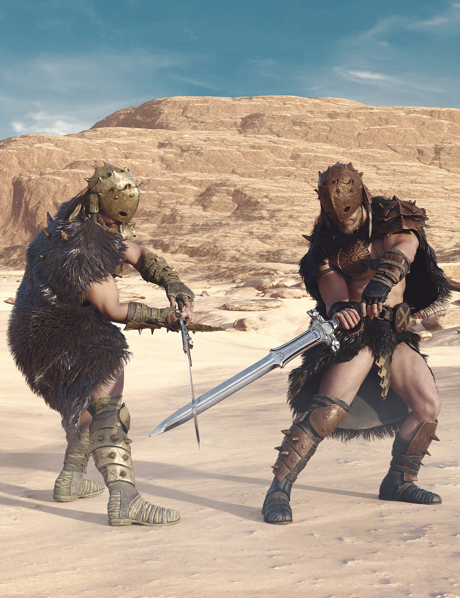 dForce Armor of Savage Fury for Genesis 9 Texture add-On by: fjaa3d, 3D Models by Daz 3D