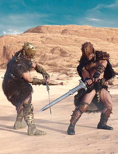 dForce Armor of Savage Fury for Genesis 9 Texture add-On | Daz 3D
