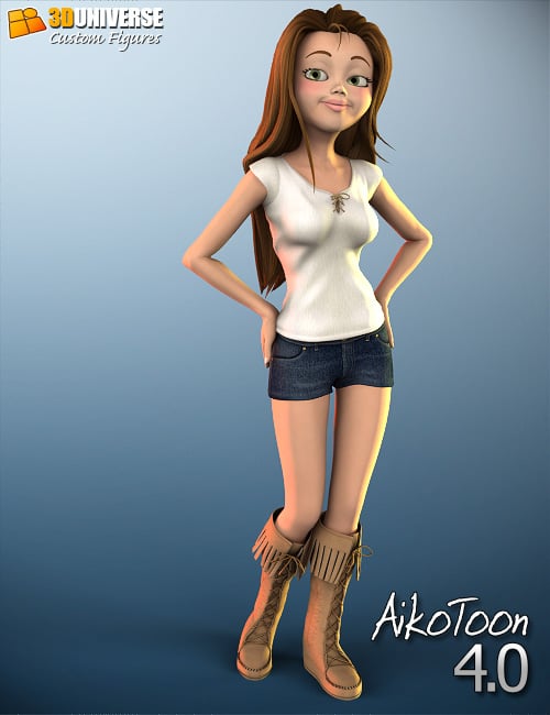 3D Universe AikoToon 4 by: 3D Universe, 3D Models by Daz 3D