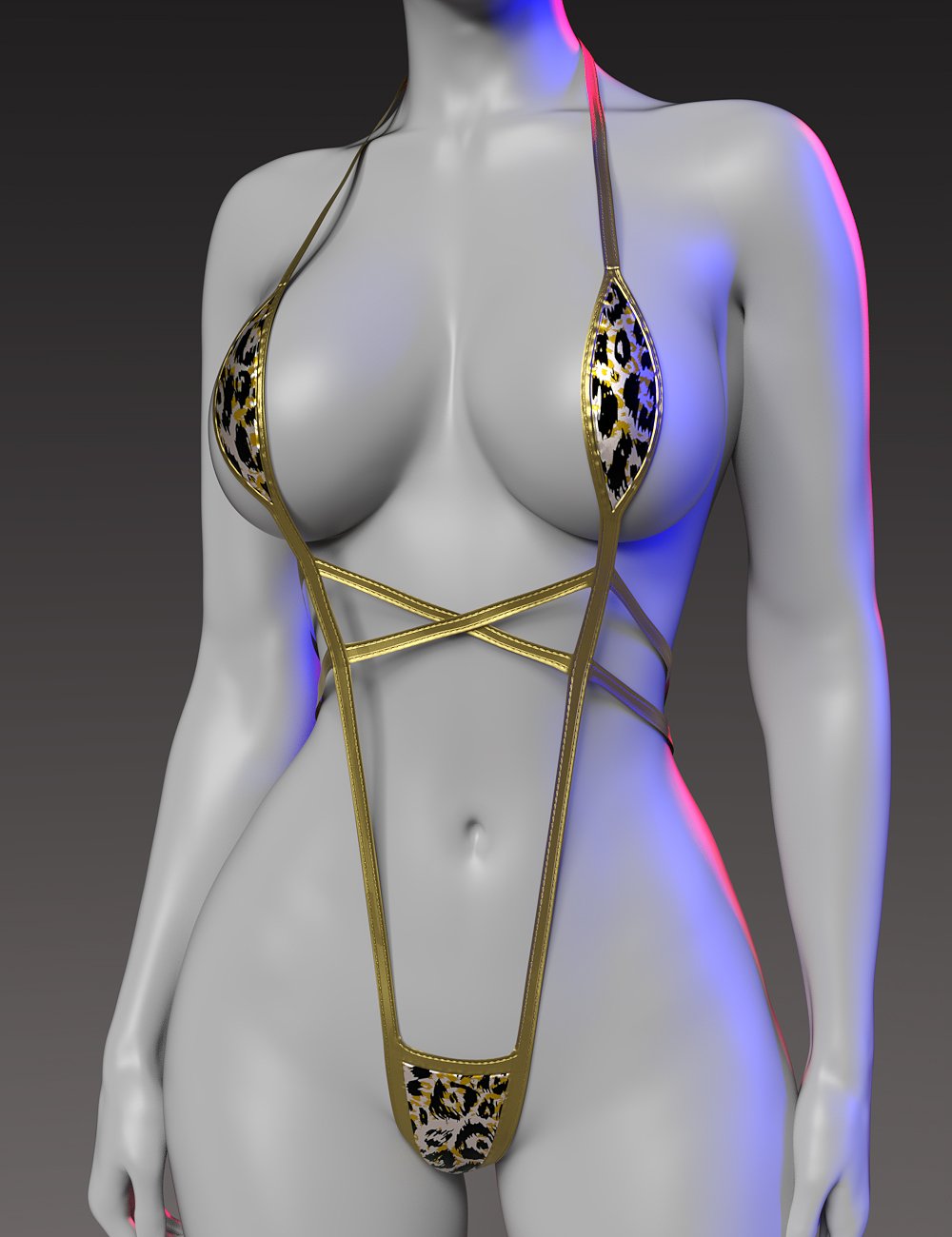 VERSUS - dForce Ultra XS Monokini Texture Add-On by: Anagordvalkyrie, 3D Models by Daz 3D