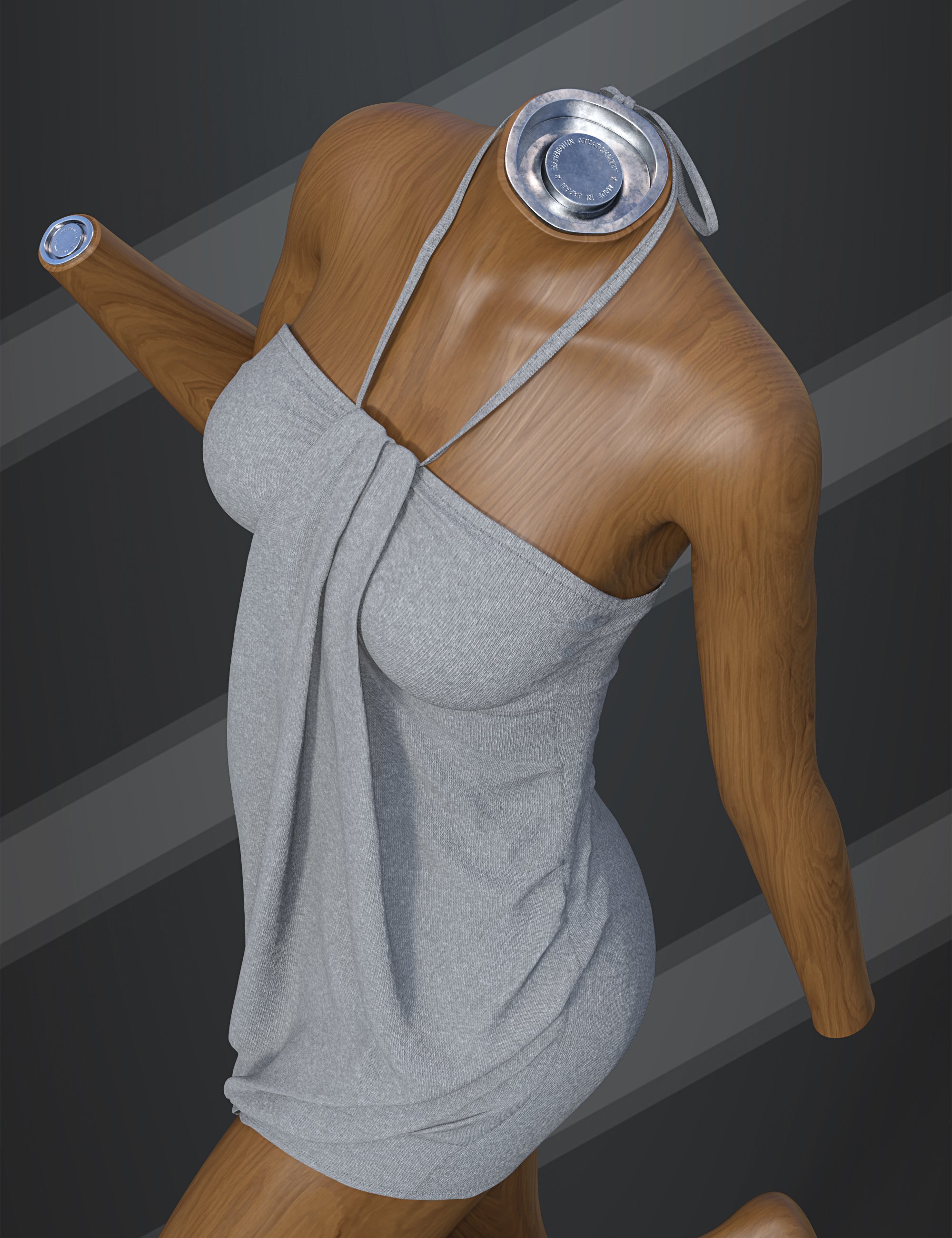 dForce SU Fashion Halter Dress for Genesis 9, 8.1, and 8 Female by: Sue Yee, 3D Models by Daz 3D