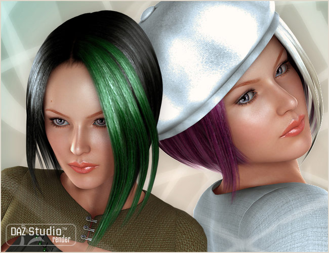 Serenade Hair by: , 3D Models by Daz 3D