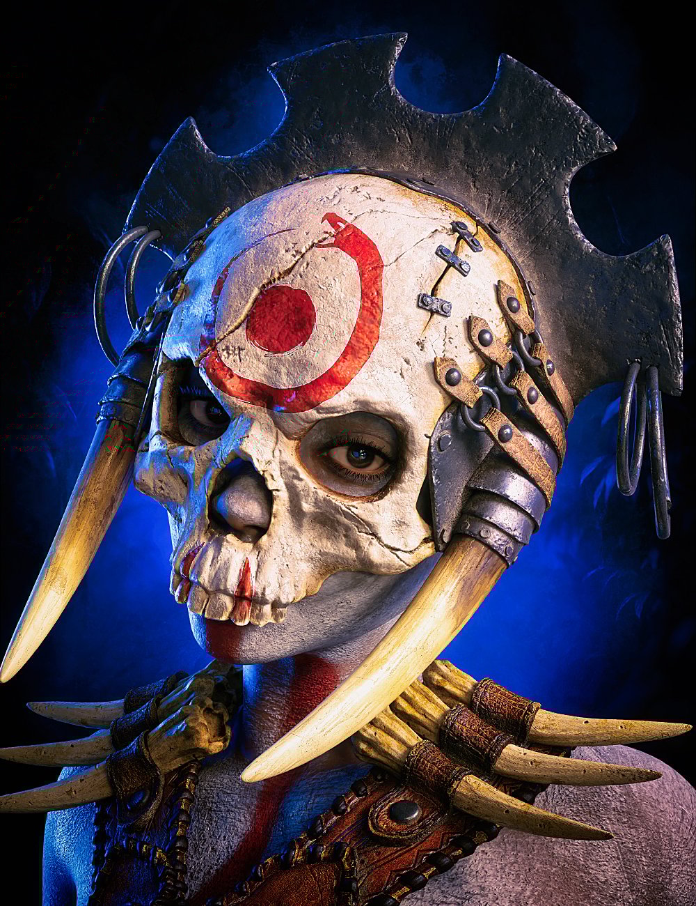 STF Brutal Gear - Serpentbane Deathmask Texture Pack by: StrangefateRoguey, 3D Models by Daz 3D