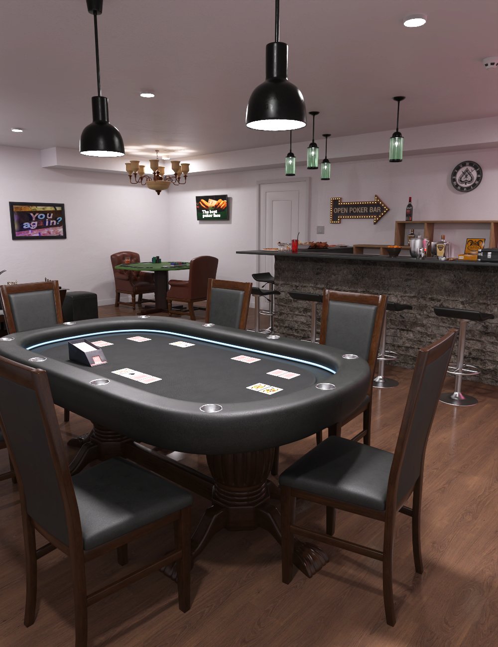 FG Poker Night by: IronmanFugazi1968, 3D Models by Daz 3D