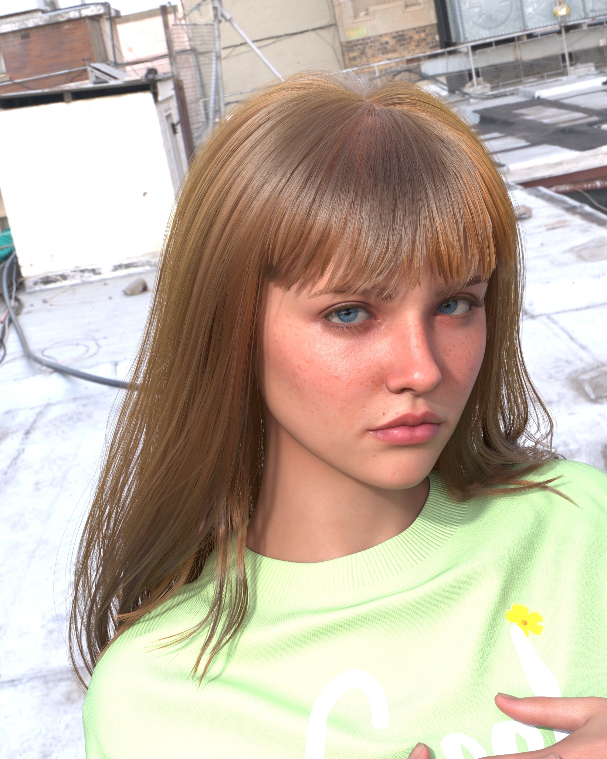 Untamed Long Hair for Genesis 9, 8.1 and 8