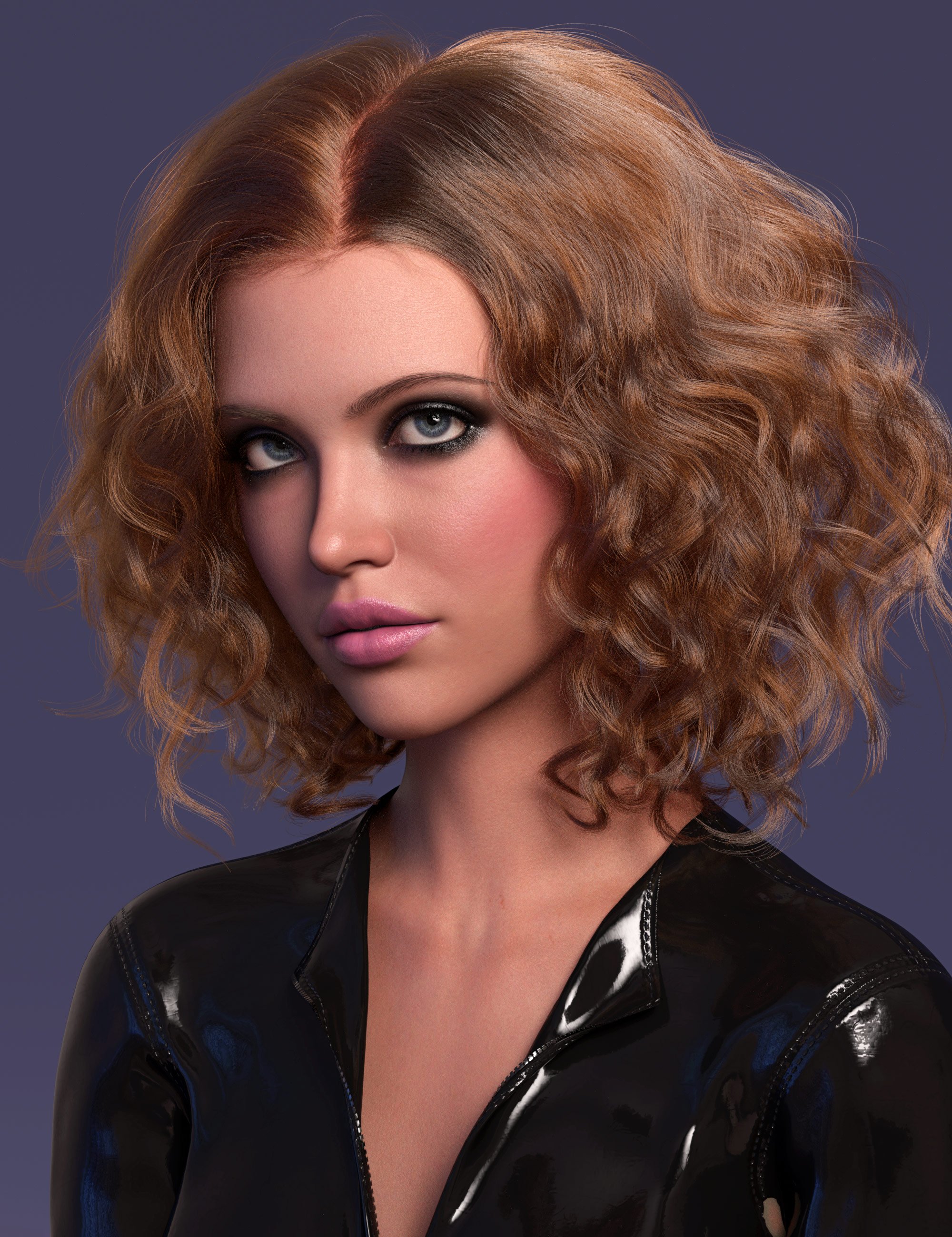 dForce Strand-Based Curly Mid Part Style Hair for Genesis 9 and Genesis 8 Female dForce Strand-Based Curly Mid Part Style Hair for Genesis 9 and Genesis 8 Female
