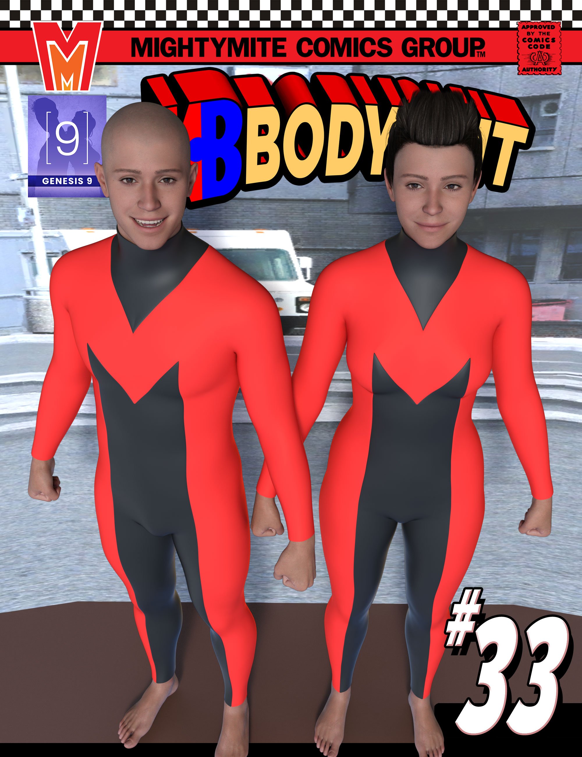 Bodysuit 033 MMKBGenesis 9 by: MightyMite, 3D Models by Daz 3D