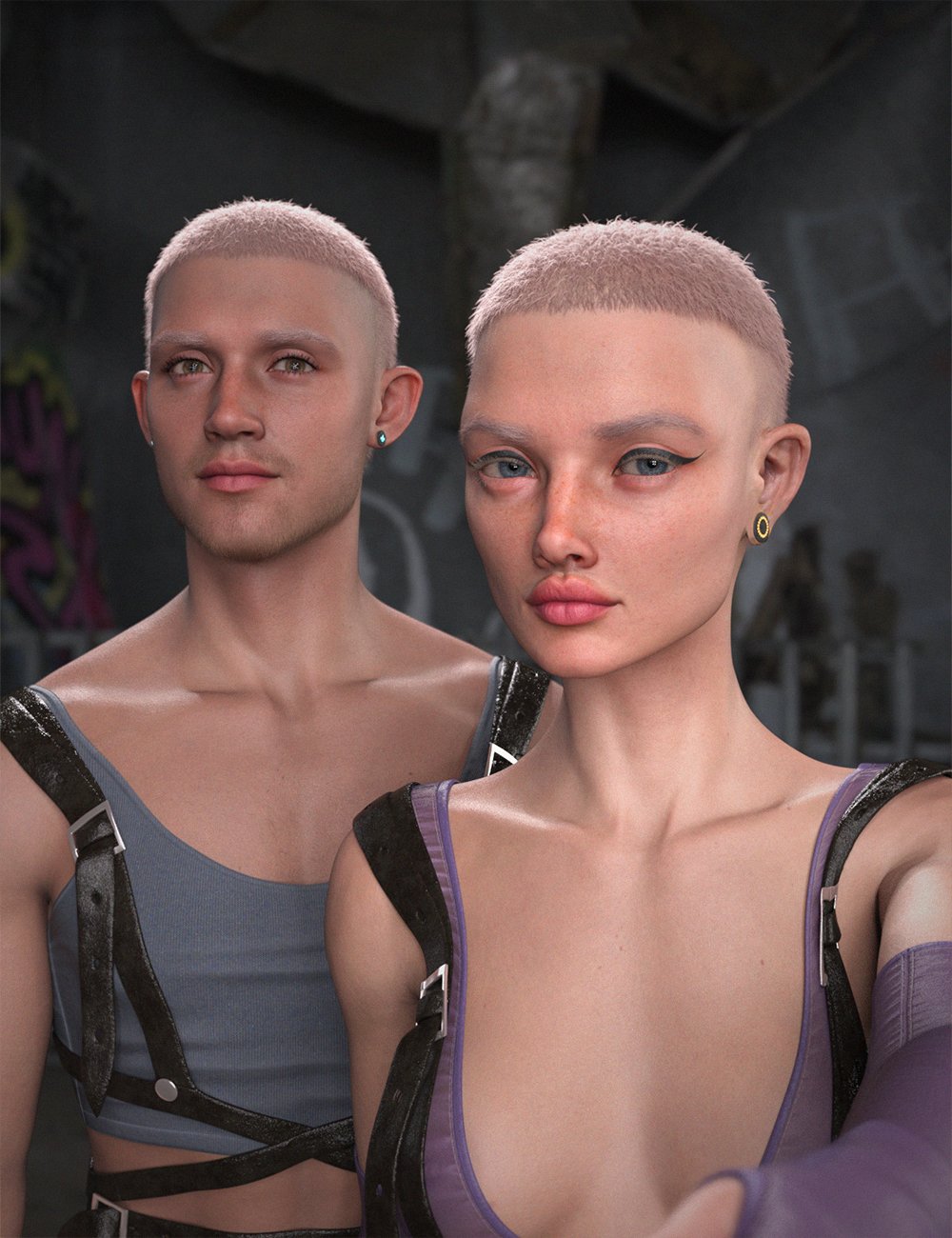 Kayao Duet for Genesis 9 by: Chrryt, 3D Models by Daz 3D