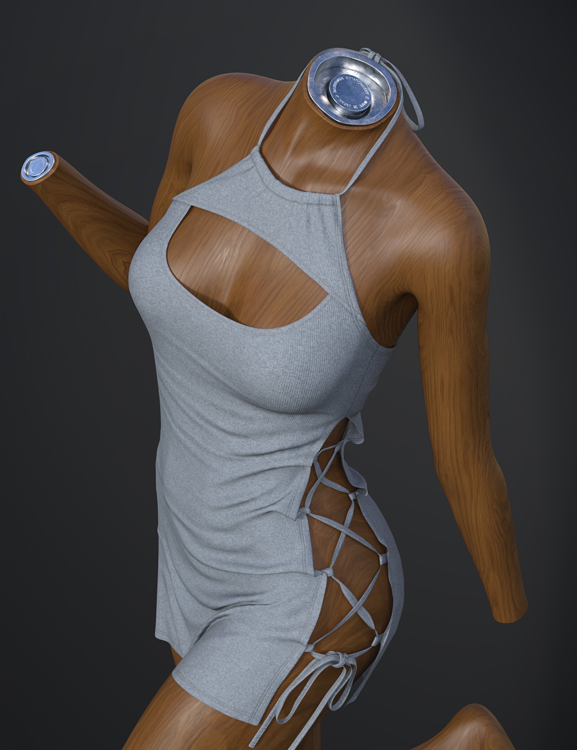 dForce SU Lace Up Dress for Genesis 9, 8.1, and 8 Female dForce SU Lace Up Dress for Genesis 9, 8.1, and 8 Female