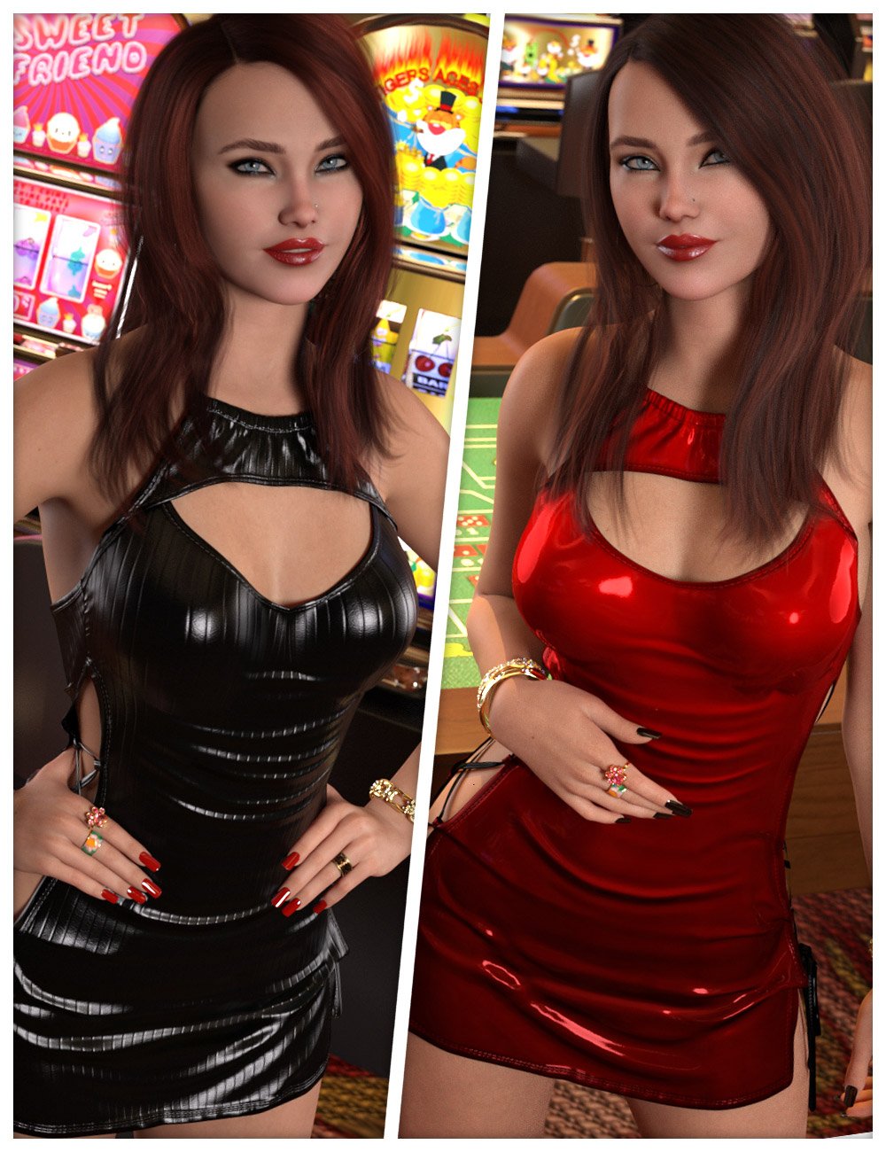 Fashionable Textures for dForce SU Lace Up Dress by: ShanasSoulmate, 3D Models by Daz 3D