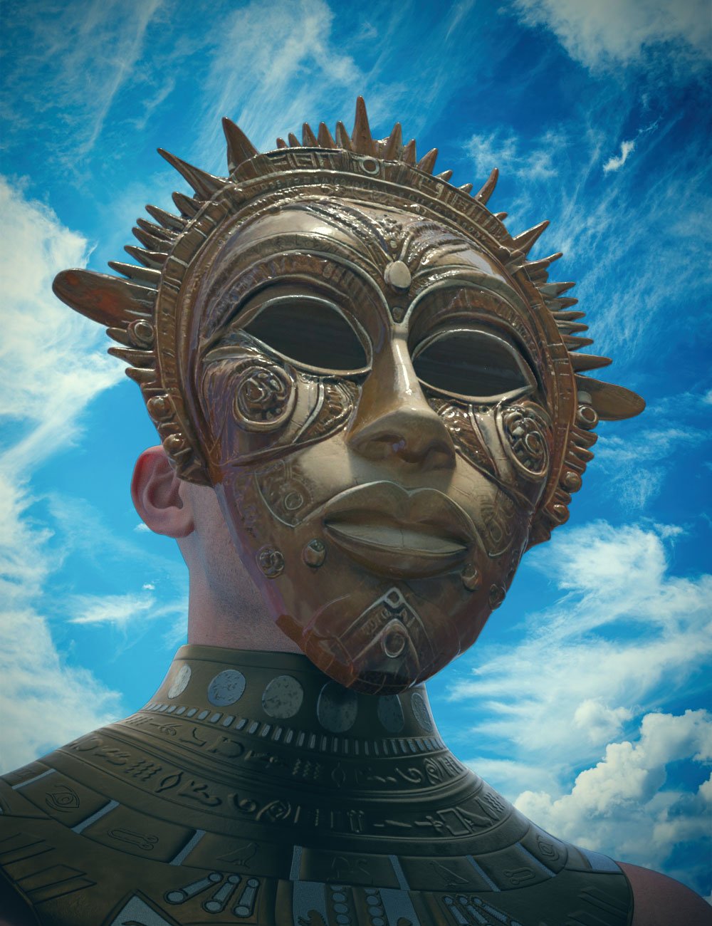 GNBD Maori Masks Props by: Giko, 3D Models by Daz 3D