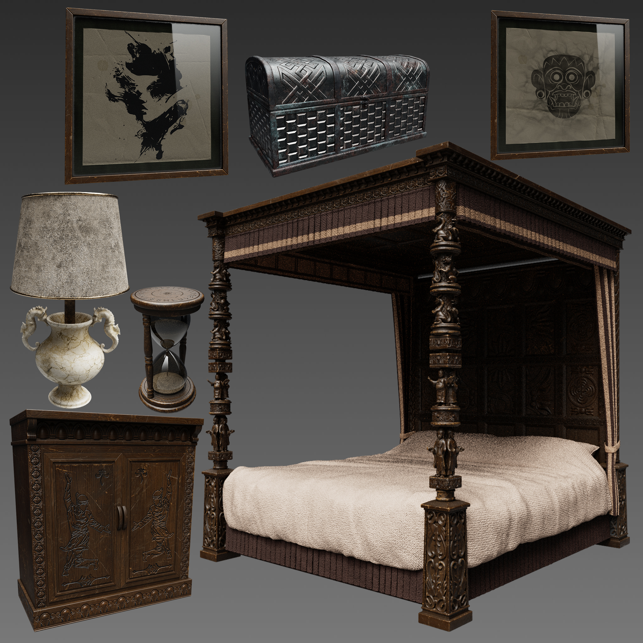 FG Medieval Bedroom | Daz 3D