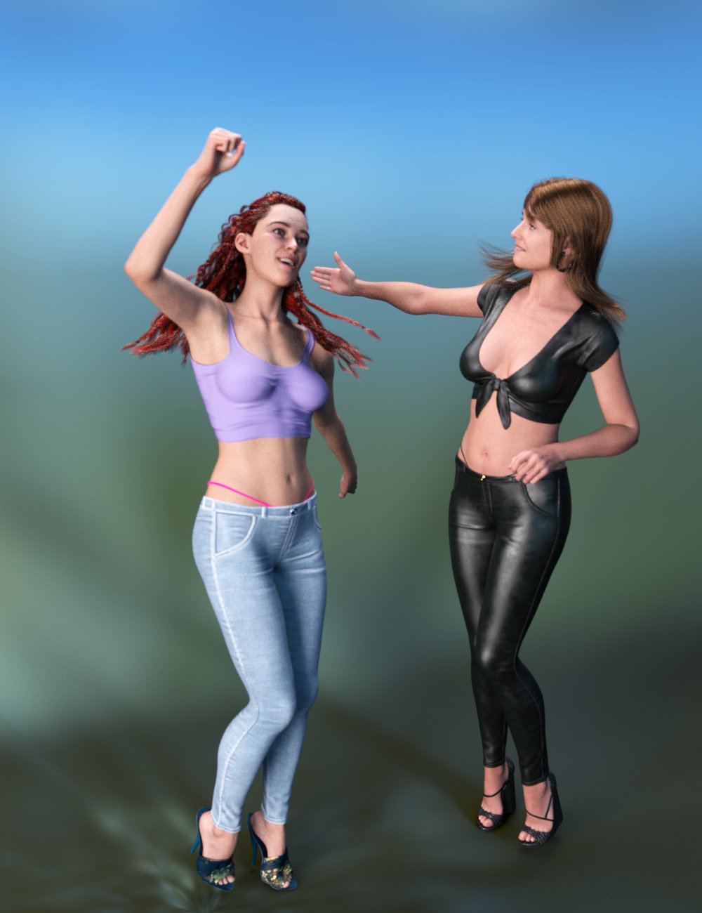 Dialogue Gestures Beat and Deictic Animations for Genesis 9 by: dobit, 3D Models by Daz 3D