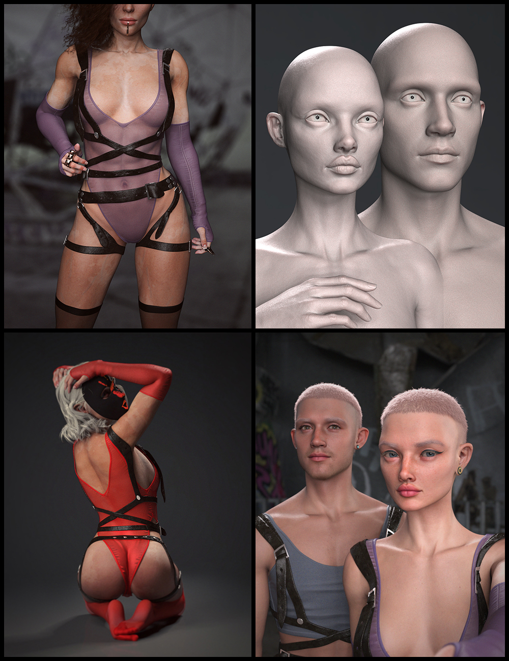 Elemental Muses Kayao Duet Character Bundle by: Chrryt, 3D Models by Daz 3D
