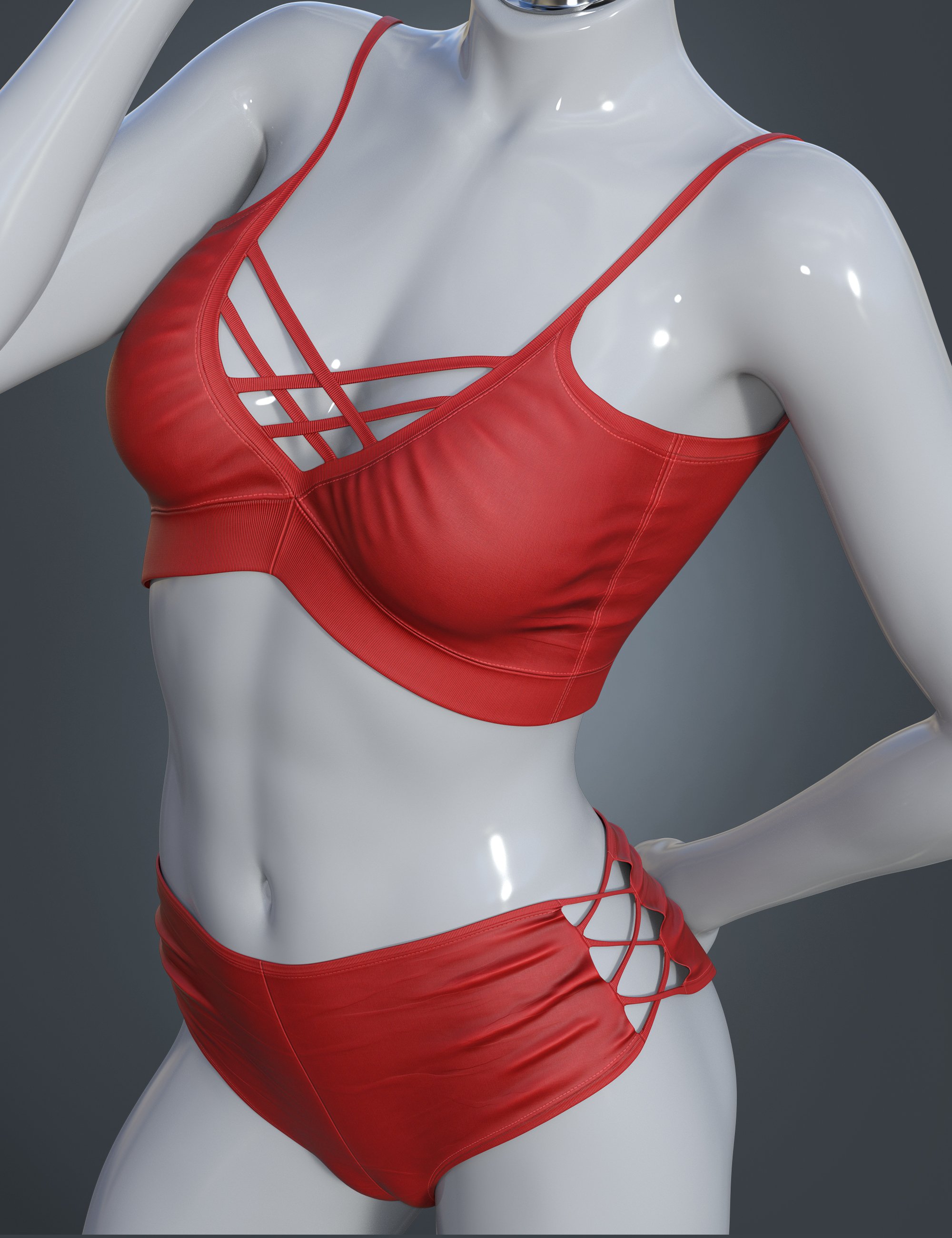 dForce BRZ Underwear Set for Genesis 9 by: breeze, 3D Models by Daz 3D