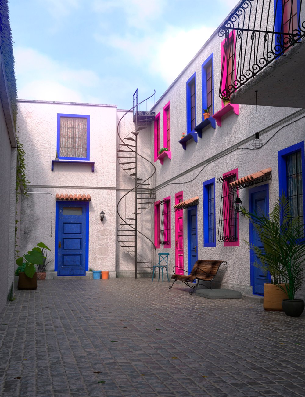 The Orchid Alley House by: Human, 3D Models by Daz 3D
