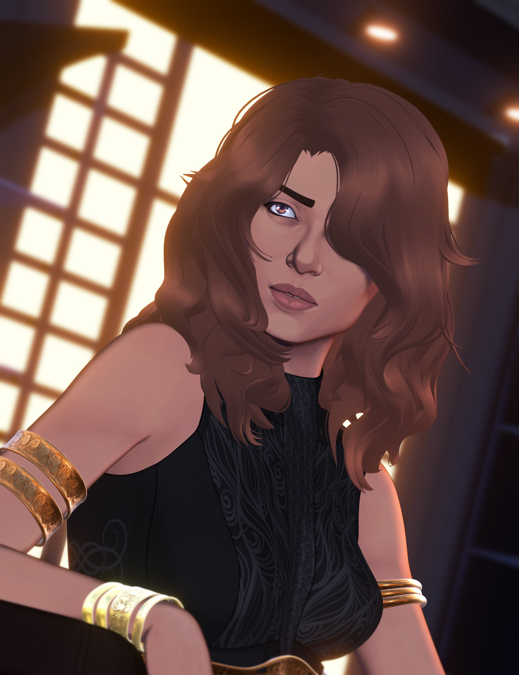 Toon Ash Hair for Genesis 9