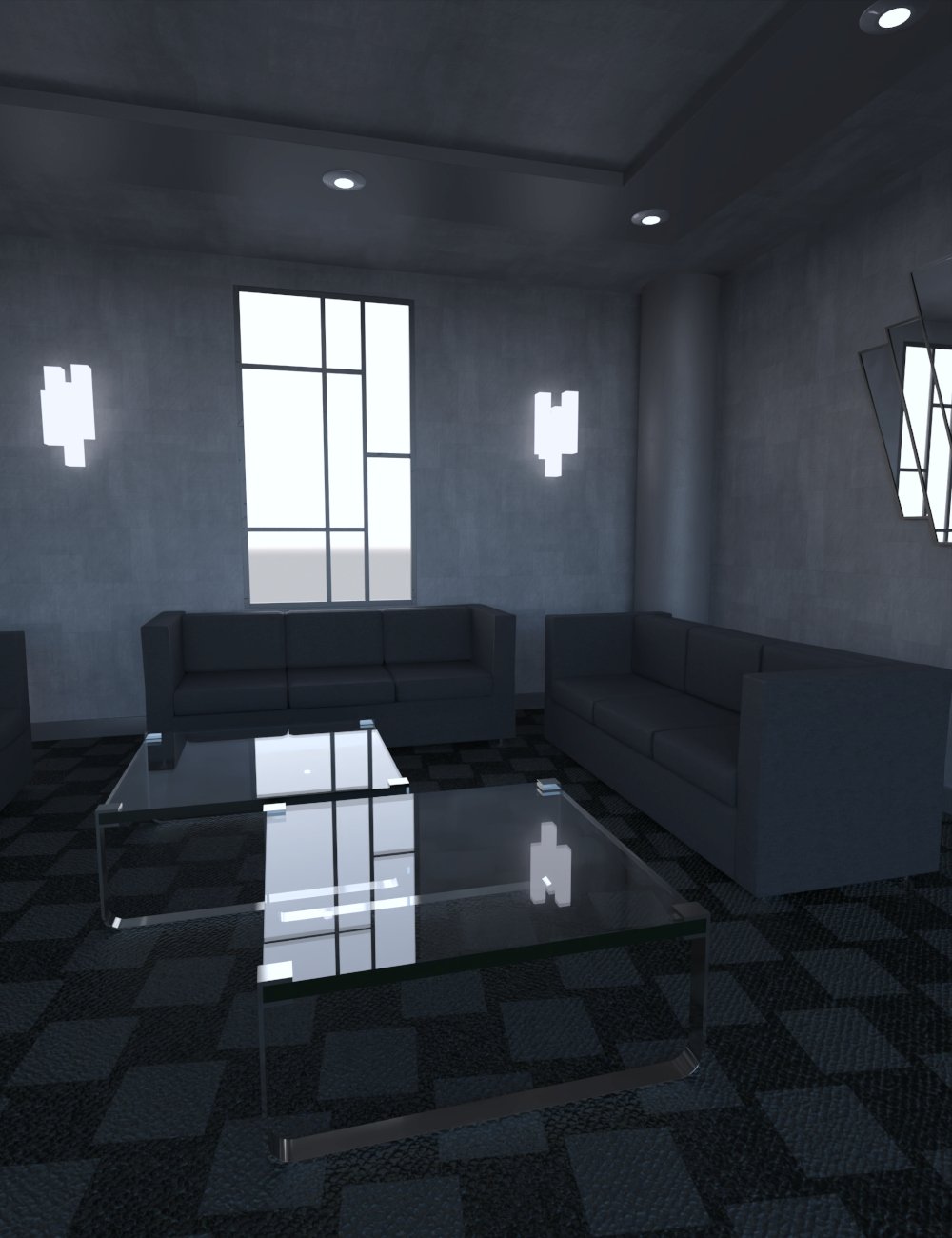 Dystopian Room Interior by: , 3D Models by Daz 3D