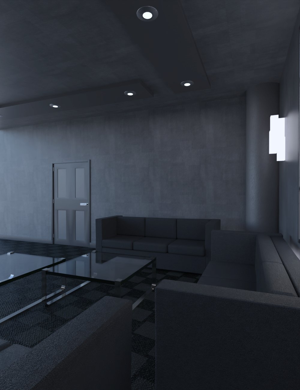 Dystopian Room Interior