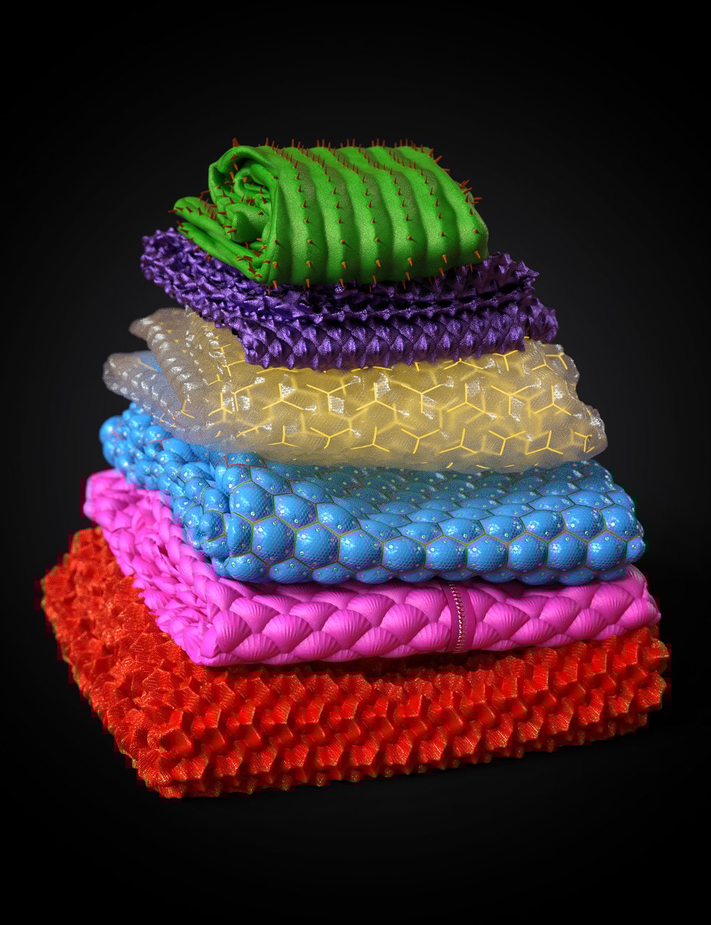 Padded Fabric Shaders Add-On by: Silas3D, 3D Models by Daz 3D