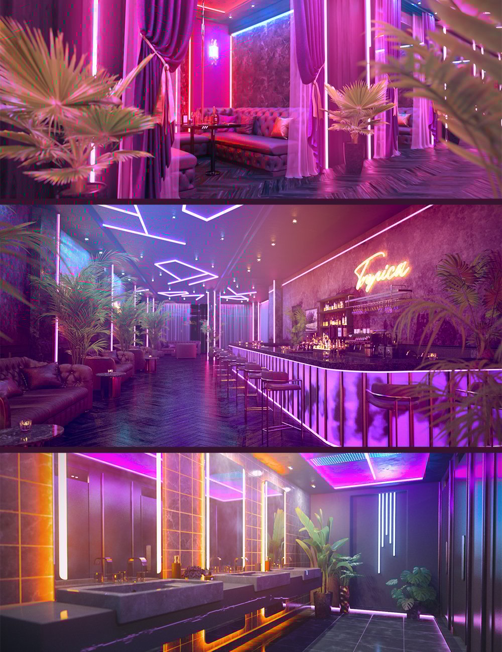 Polish Tropical Club Mega Bundle by: Polish, 3D Models by Daz 3D