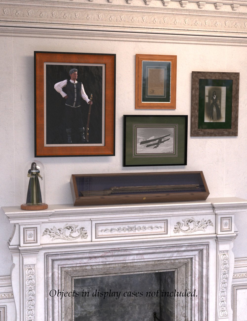 Frames and Display Cases by: Falcontruth, 3D Models by Daz 3D