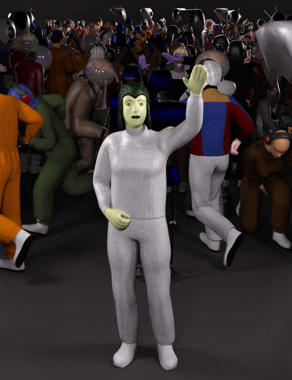 LowPoly Crowd Creator Expansion: Outer Rim