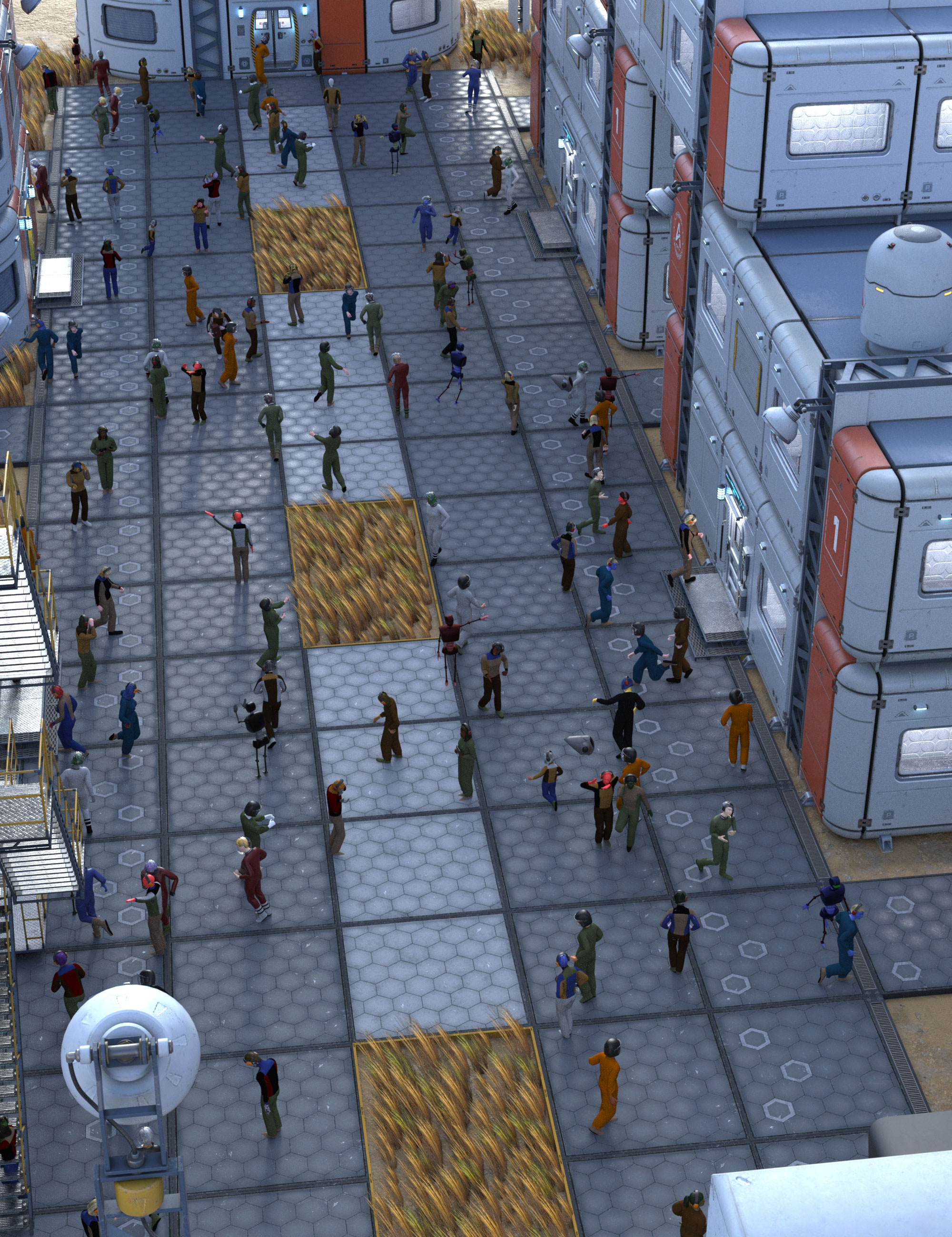 LowPoly Crowd Creator Expansion: Outer Rim | Daz 3D