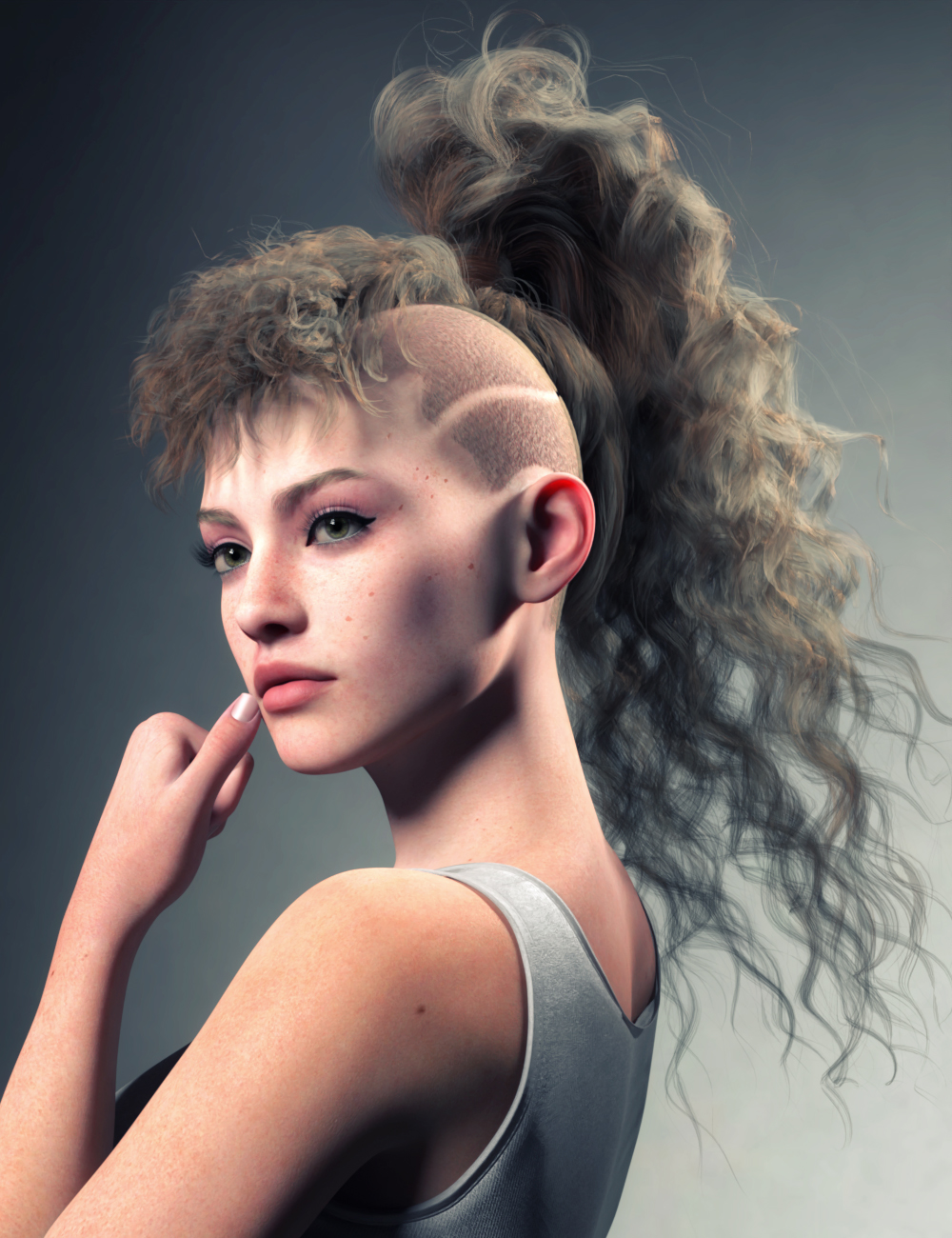 dForce CS Jessica Hair for Genesis 9 | Daz 3D