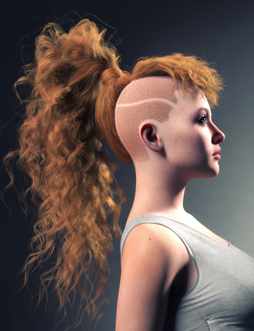 dForce CS Jessica Hair for Genesis 9 | Daz 3D