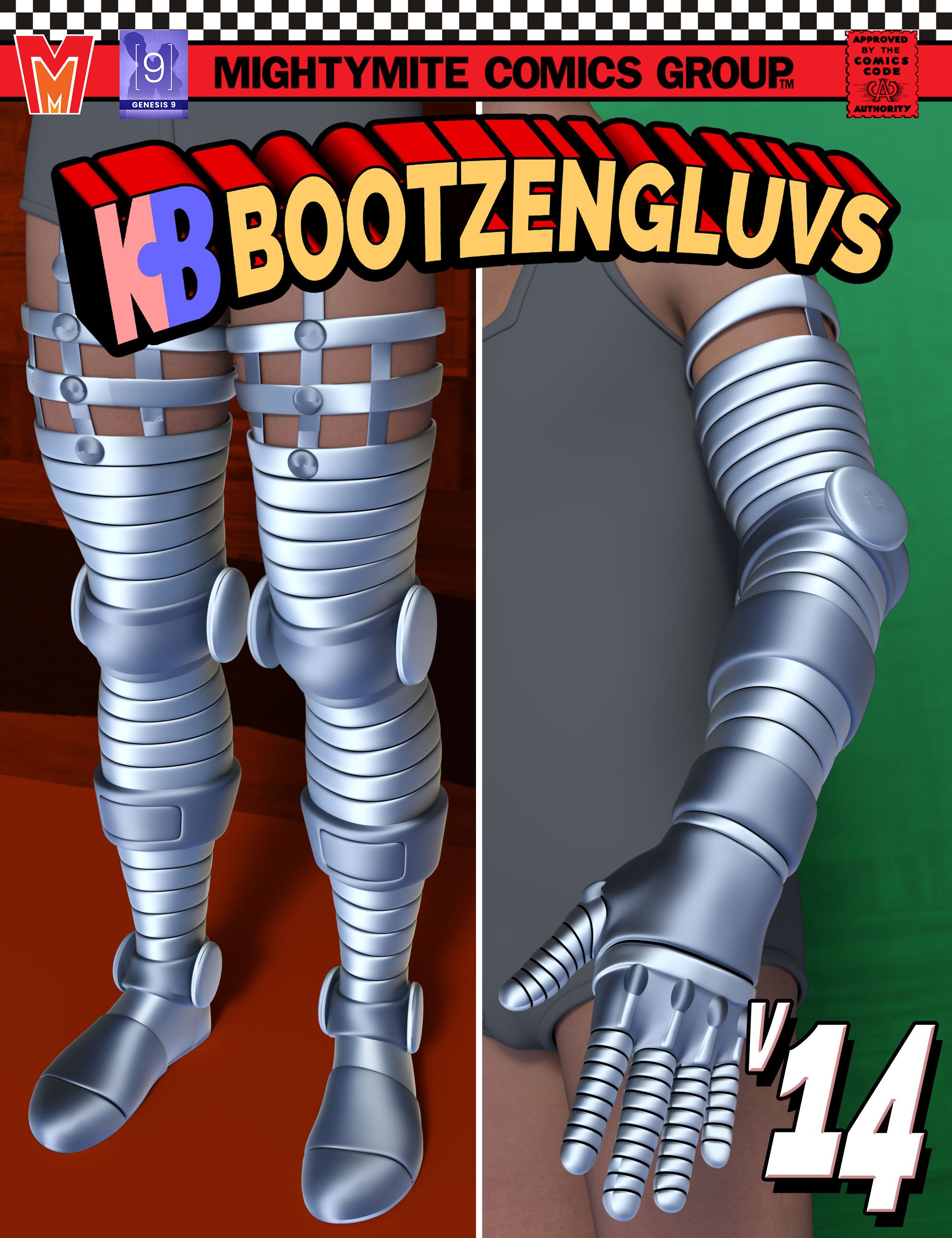Bootzengluvs v014 MMKBGenesis 9 by: MightyMite, 3D Models by Daz 3D