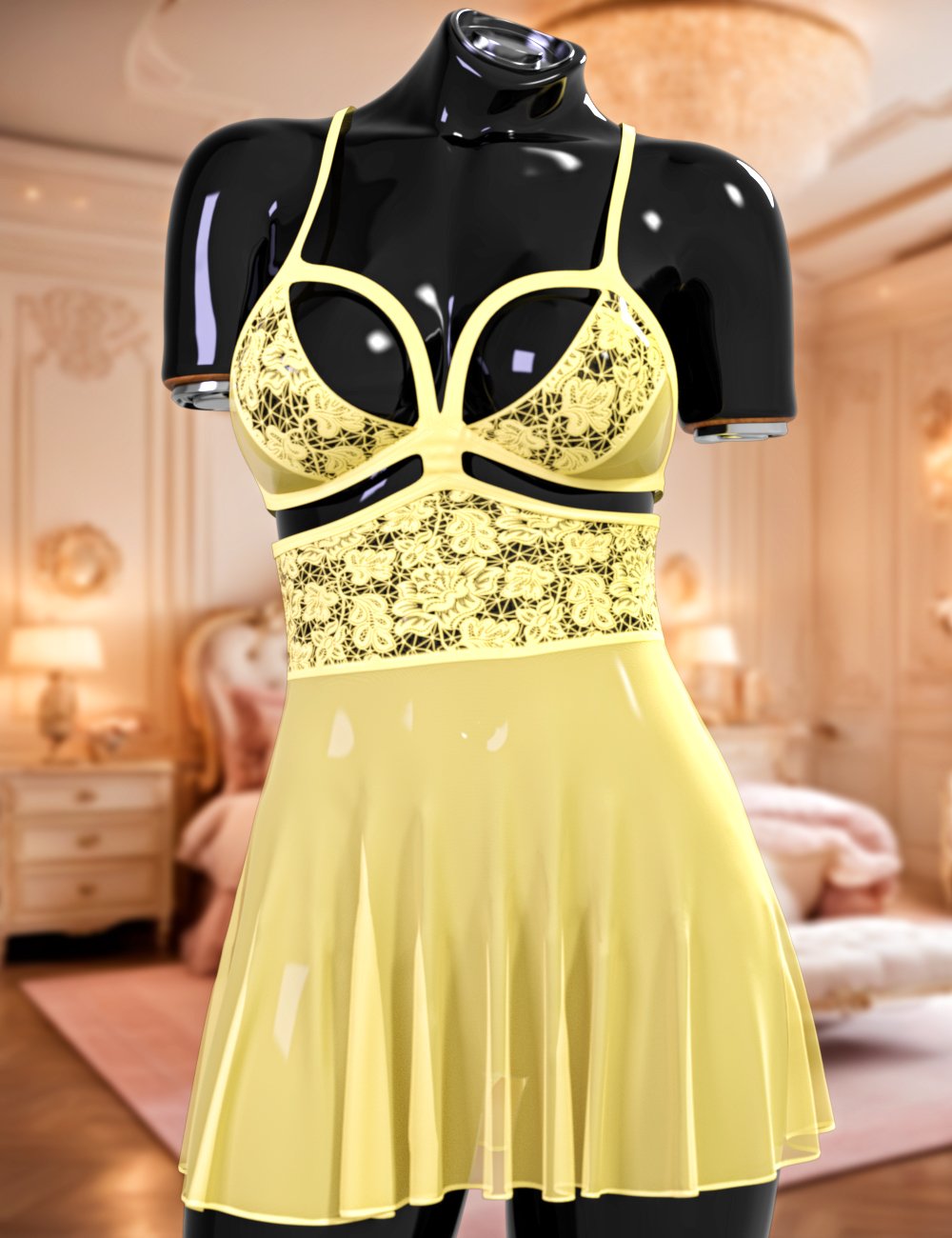 JMR dForce Vesna Nightdress for Genesis 9 and 8 Female by: JaMaRe, 3D Models by Daz 3D