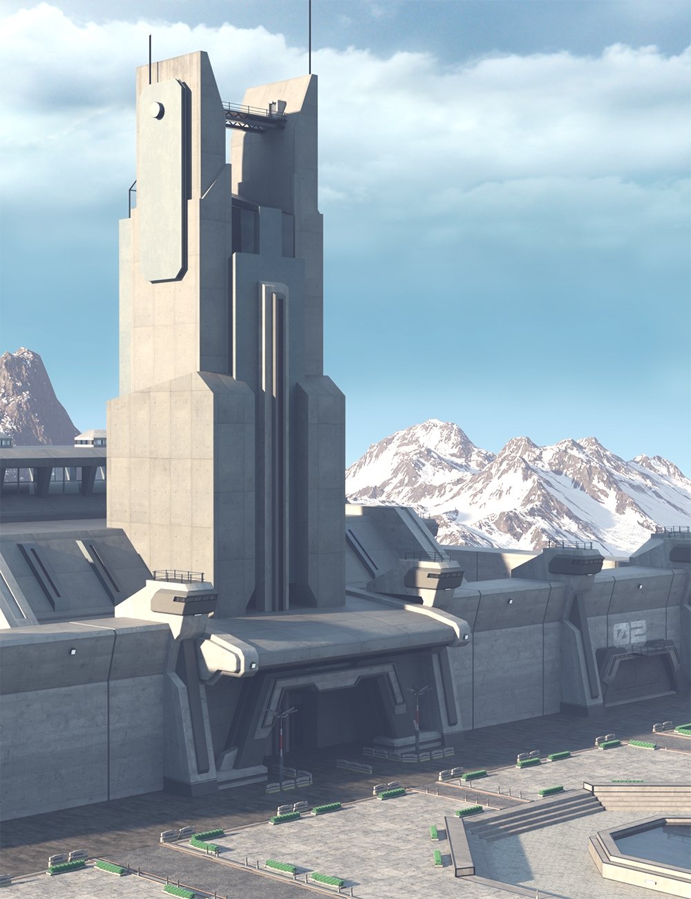FN Headquarter by: Feng, 3D Models by Daz 3D
