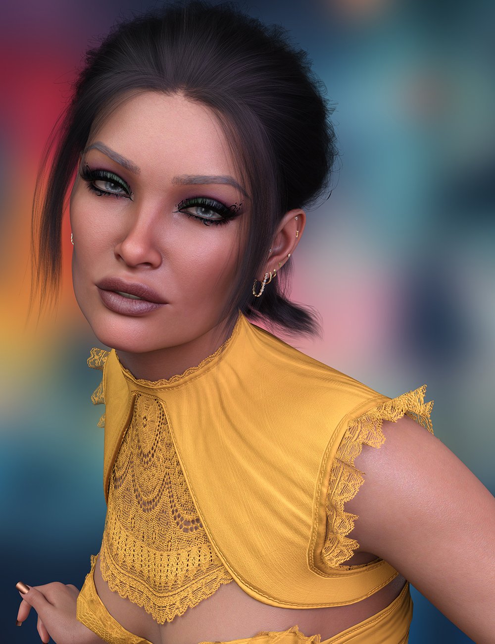 LM Wrenlie for Genesis 9 by: Luxey MusesATK, 3D Models by Daz 3D