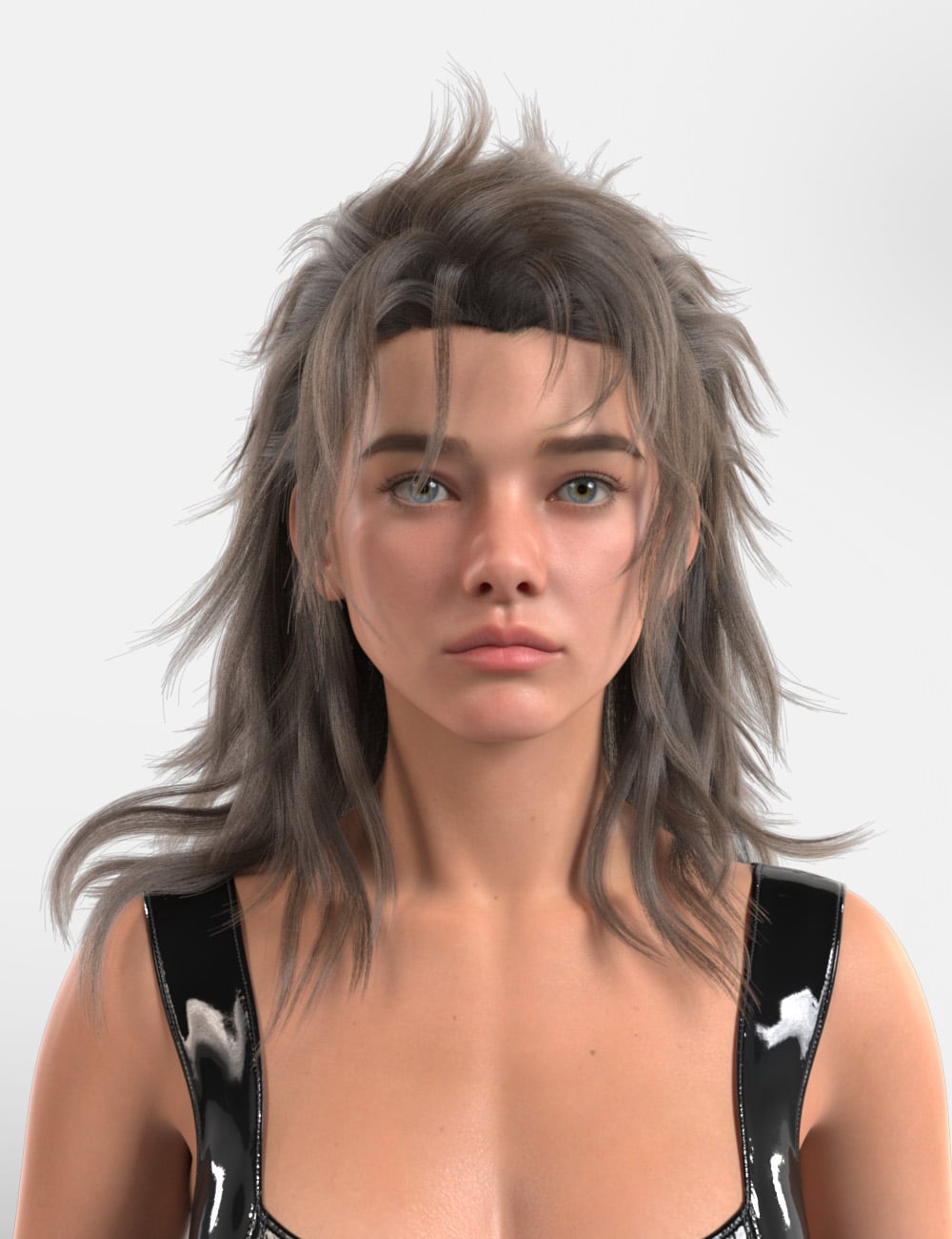 dForce XYZ Ca Hair for Genesis 9 by: XYZ, 3D Models by Daz 3D