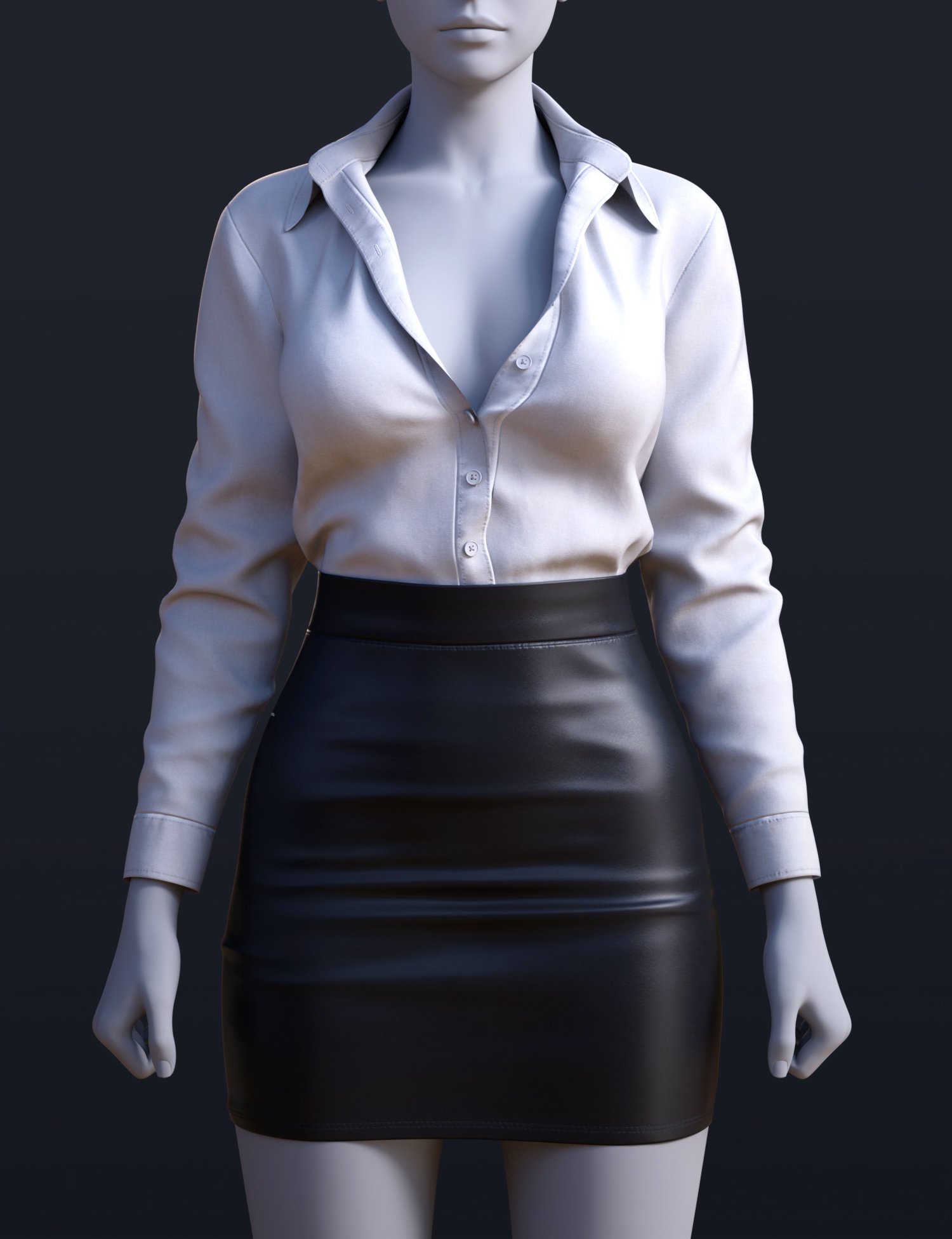 BS Office Lady Suit for Genesis 9 by: BirthStone, 3D Models by Daz 3D