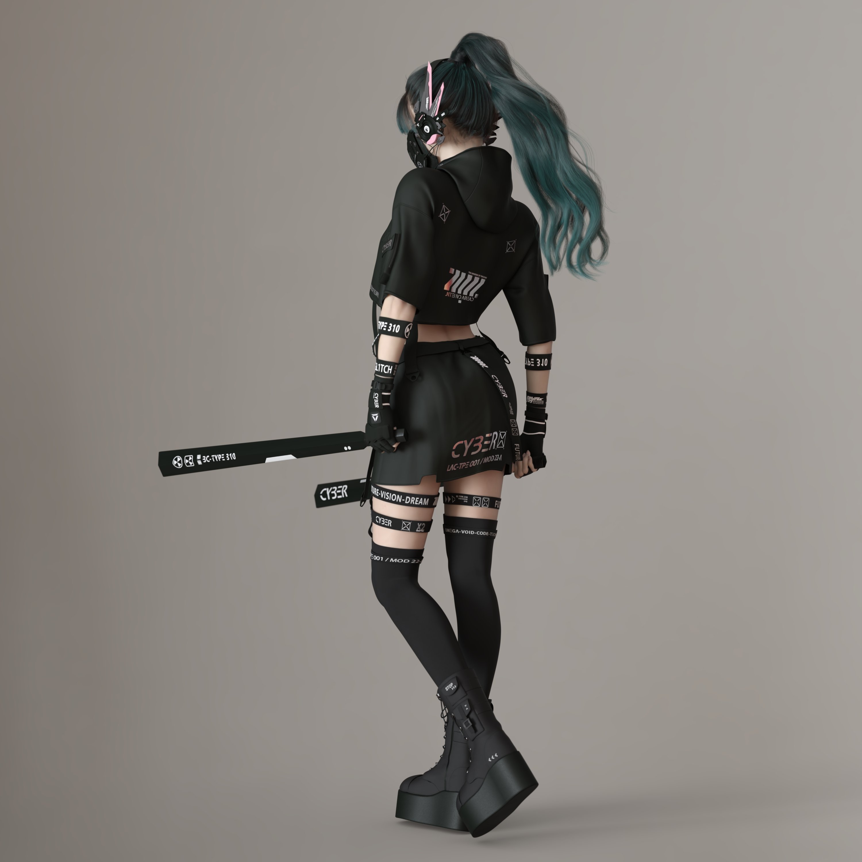 dForce Princess Mu's Techwear Outfit