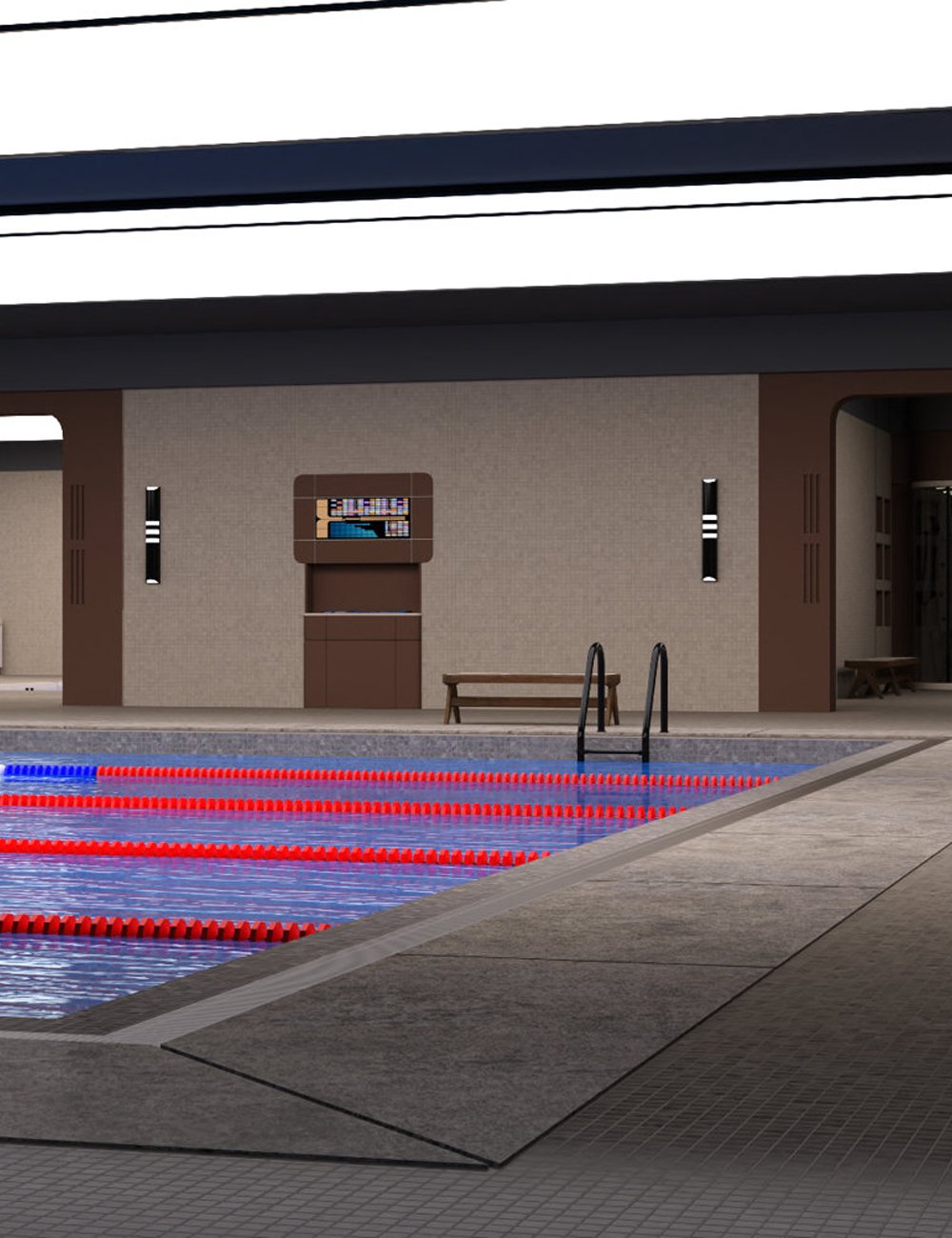 Futuristic Aquatic Center for DAZ Studio by: VanishingPoint, 3D Models by Daz 3D