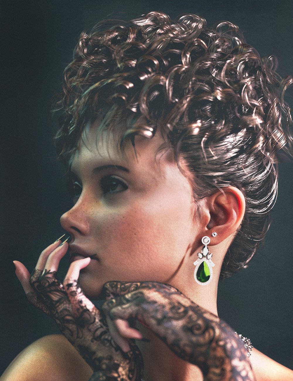 FN Glam Hair for Genesis 9