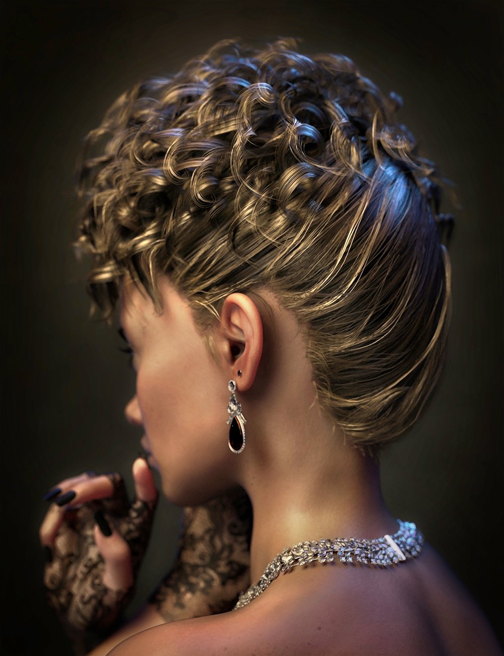 FN Glam Hair for Genesis 9